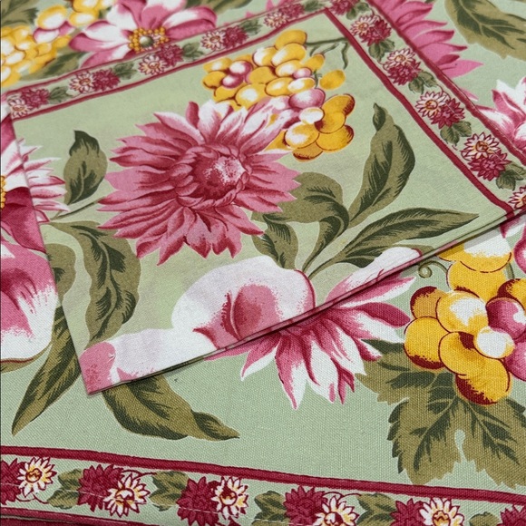 April Cornell Floral Placemats and Napkins 100% Cotton Set of 4 - Picture 4 of 4